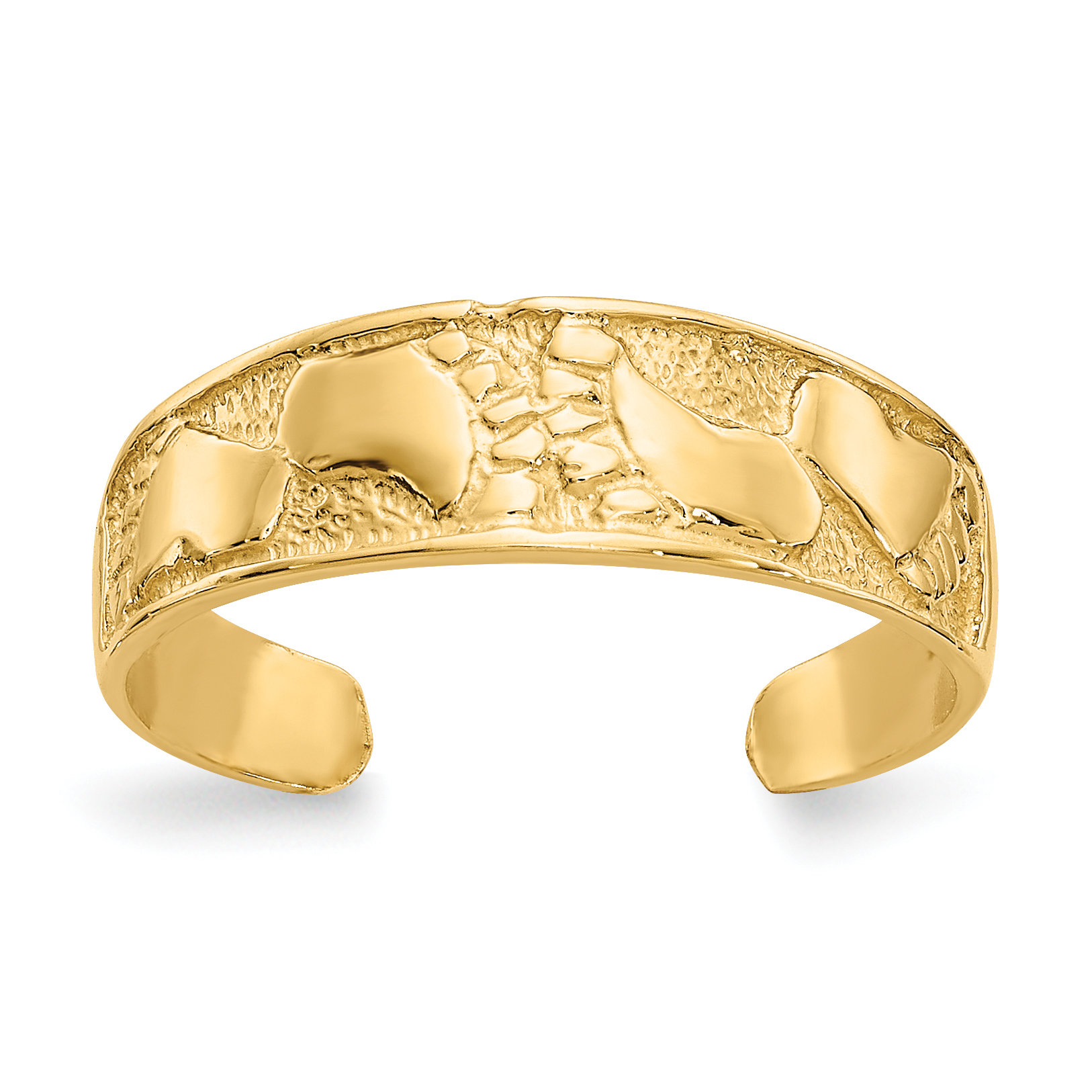14K Footprints Toe Ring (K3835)