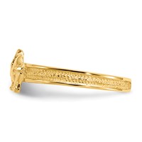 14K Yellow Gold Elephant Toe Ring view 3