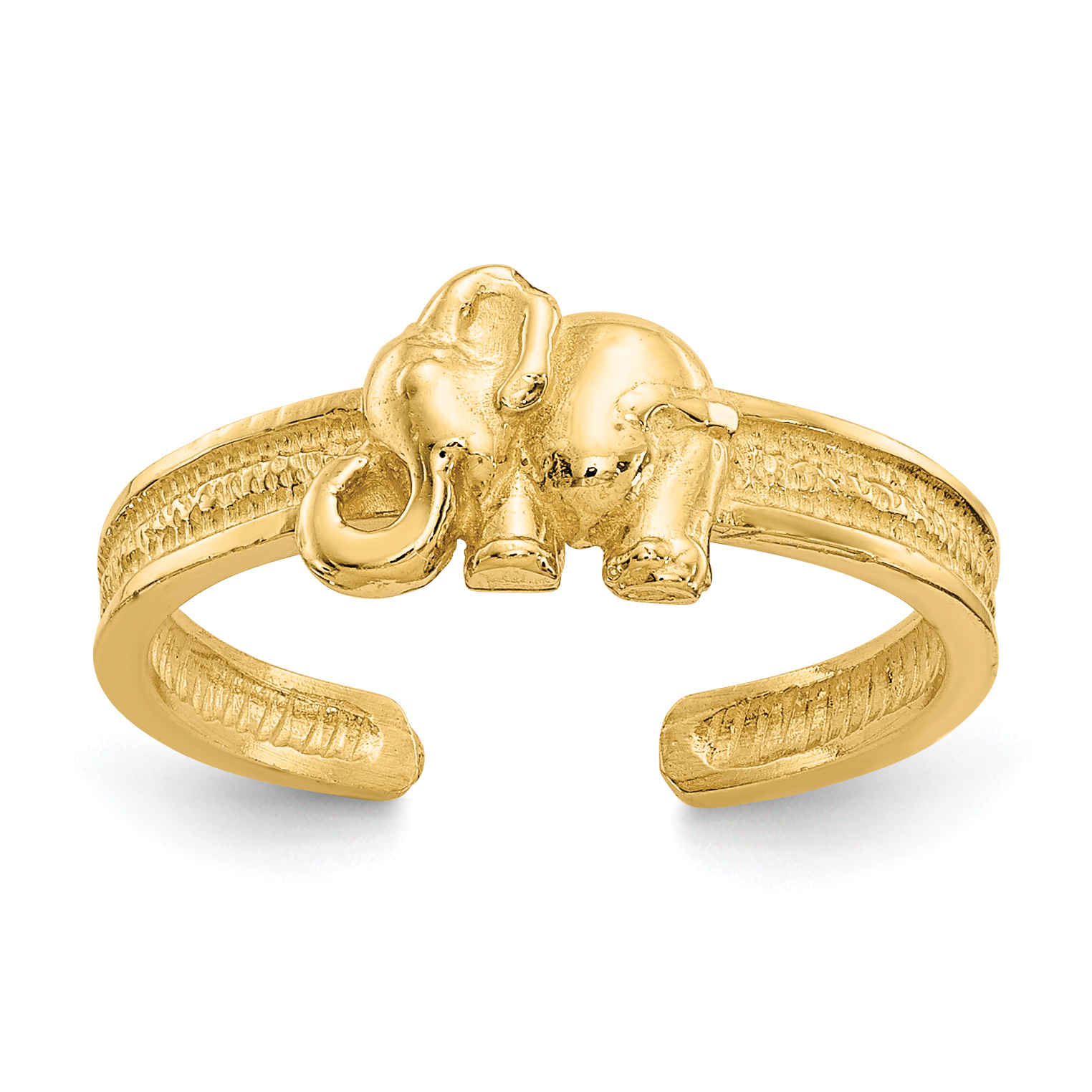 14K Elephant Toe Ring (K3836)