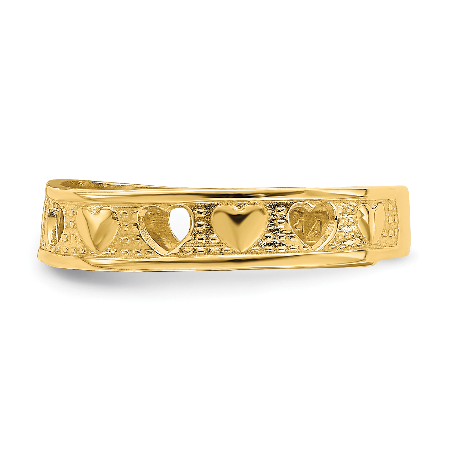 14 Karat Herz Design Zehenring K3839 - Bild 3 von 6