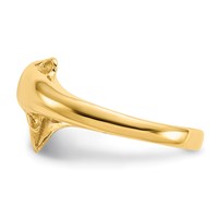 14K Yellow Gold Dolphin Toe Ring view 4