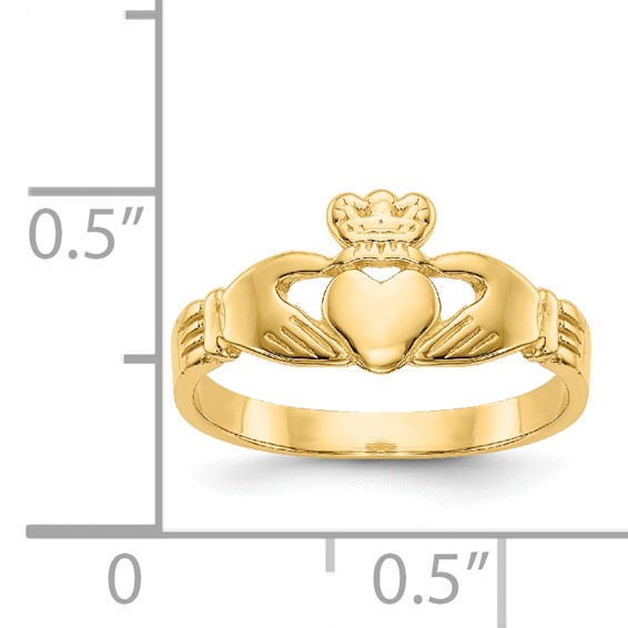 14k Claddagh Size 3 Baby / Childs Ring