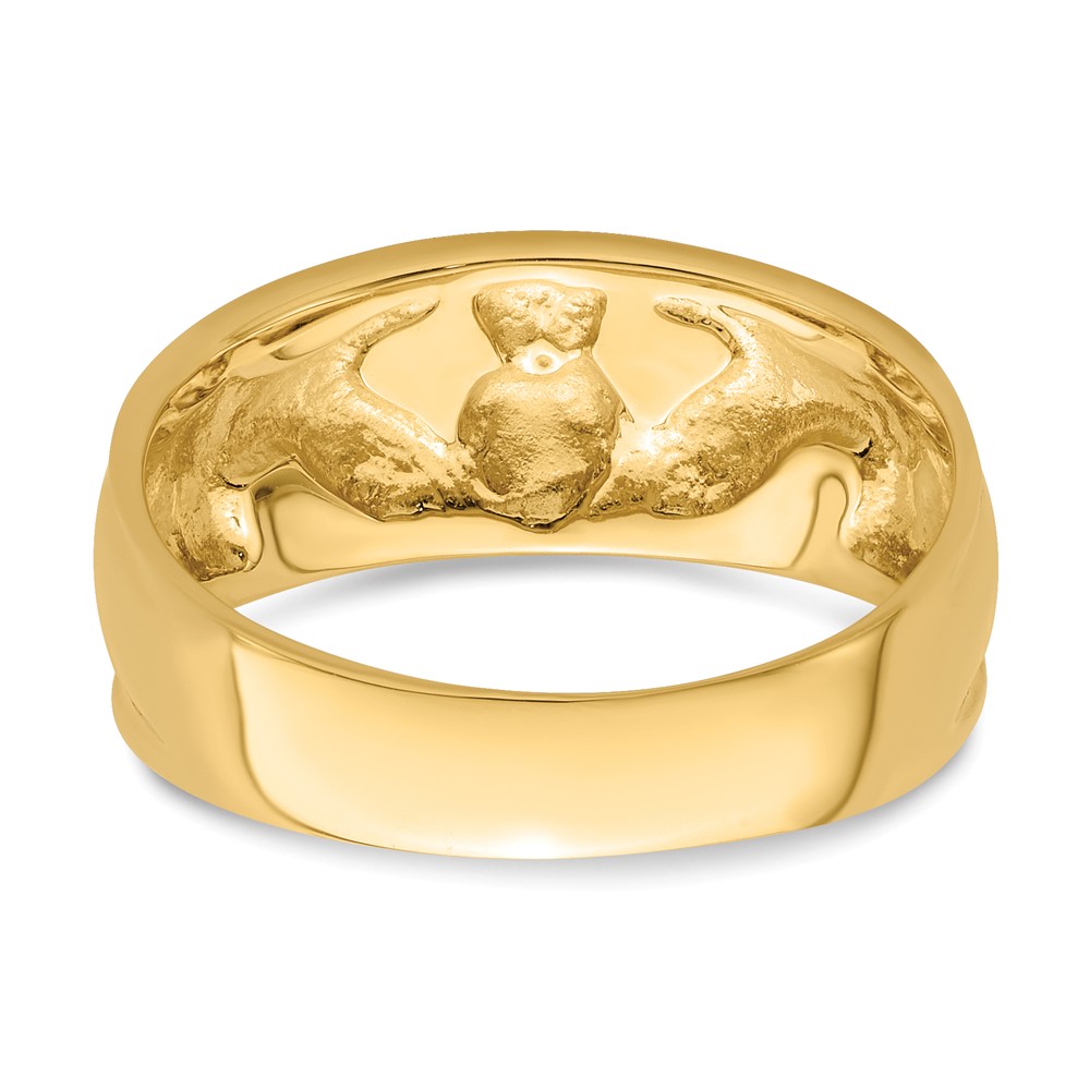 14k Ladies Claddagh Band (K3854)
