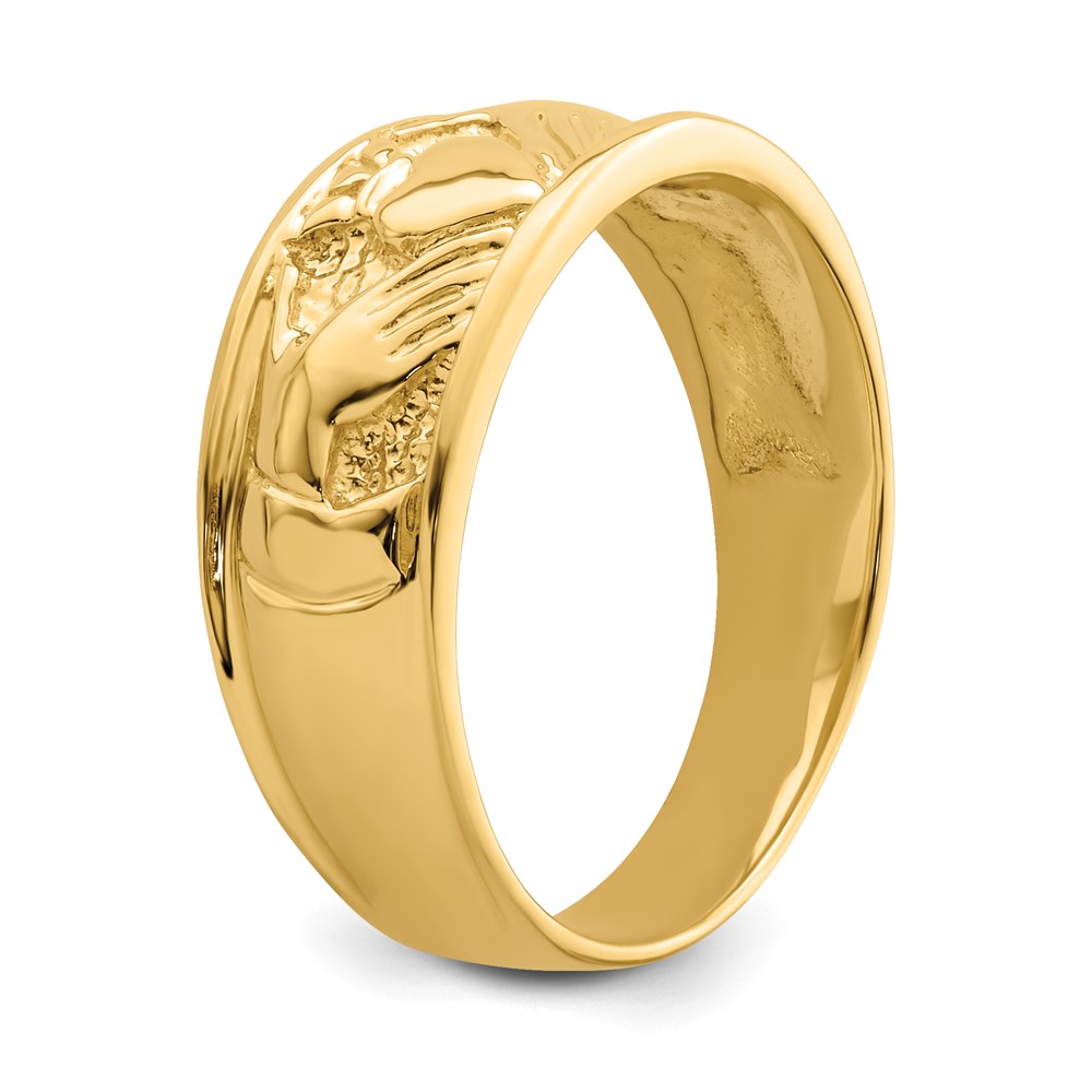 14k Ladies Claddagh Band (K3854)