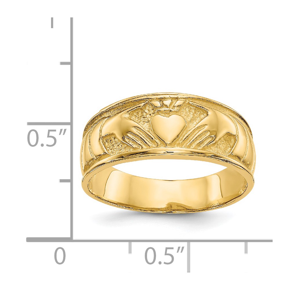 14k Ladies Claddagh Band (K3854)