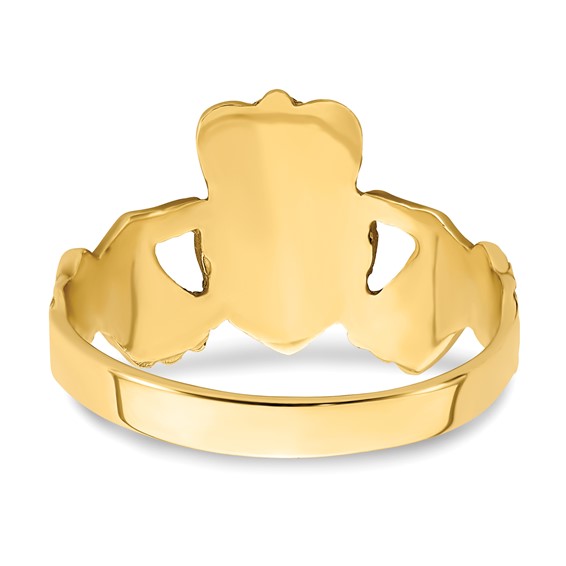 Gold Polished Claddagh Rings