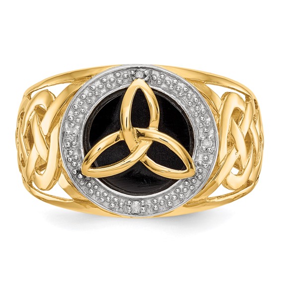 Gold Polished Trinity Knot Rings