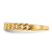 14K Yellow Gold Chain Link Band Ring view 3