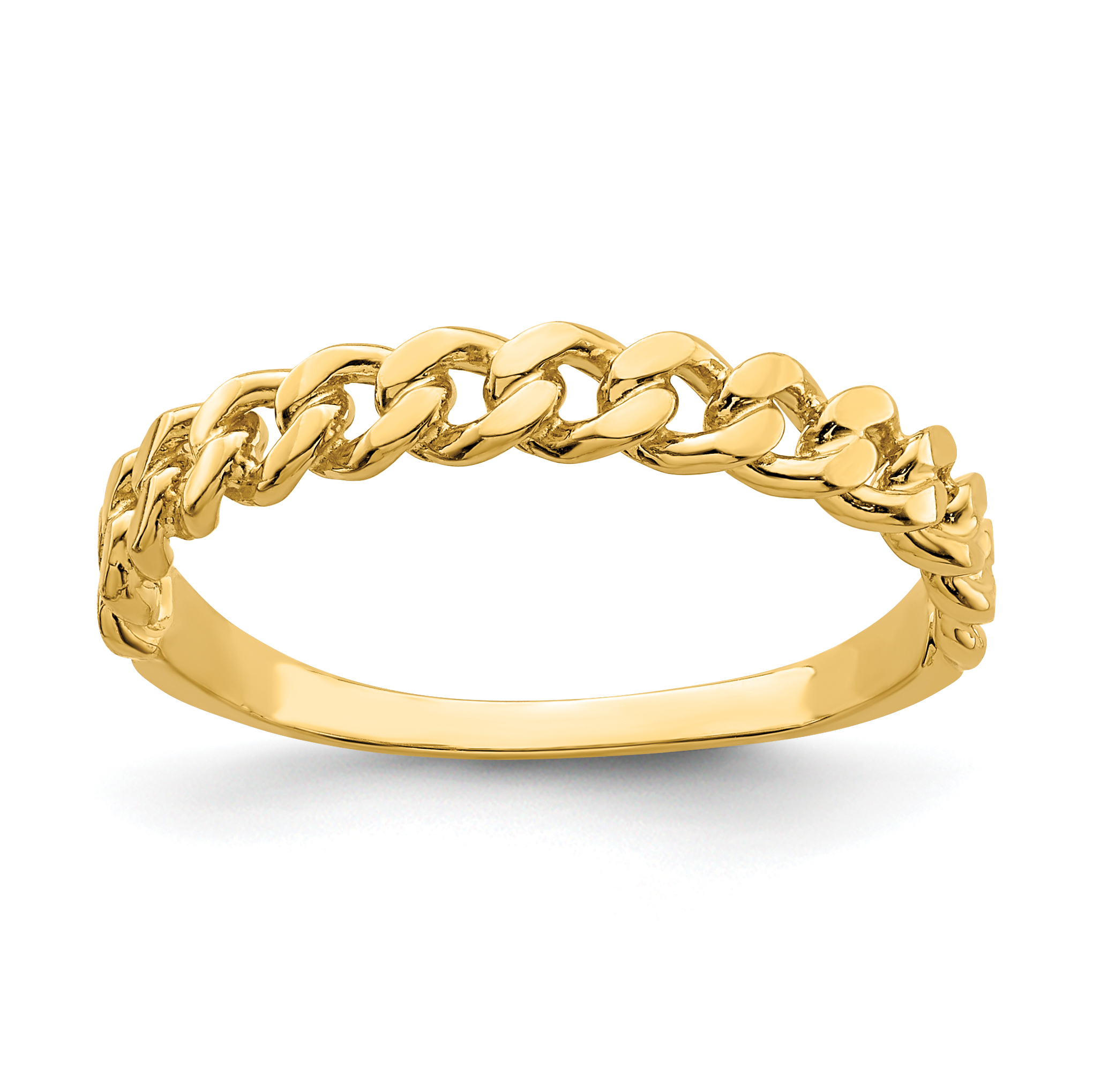 14k Chain Link Band Ring (K3865)