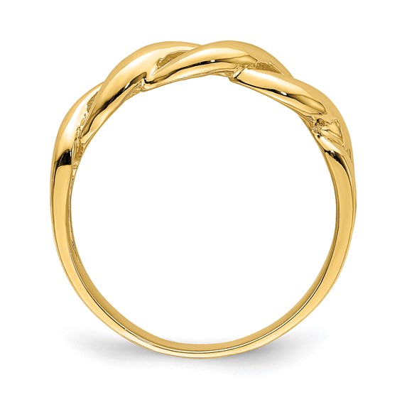 14k Freeform Twist Ring
