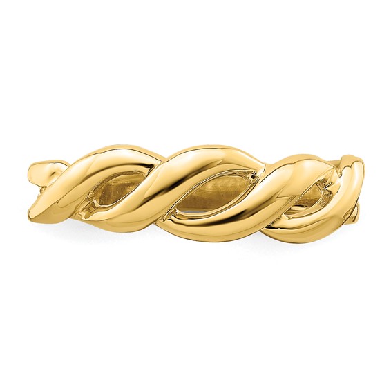 14k Freeform Twist Ring