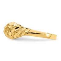 14K Diamond-cut Dome Ring view 3