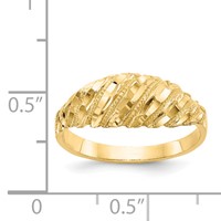 14K Diamond-cut Dome Ring view 5