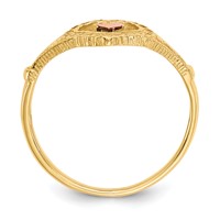 14K Two-tone Quinceanera Heart Ring, 15" view 2