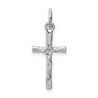 14K White Gold Crucifix Pendant view 1