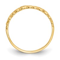 14K Polished Hearts Ring view 2
