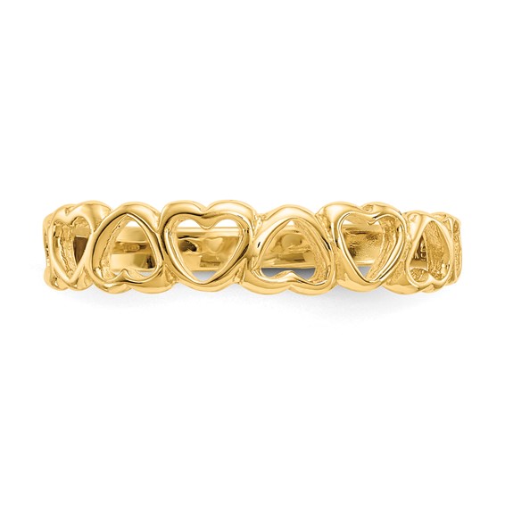 Gold Hearts Rings