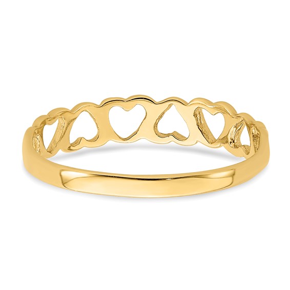 Gold Hearts Rings