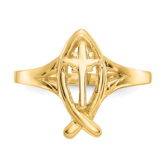 Gold Polished Religious Rings