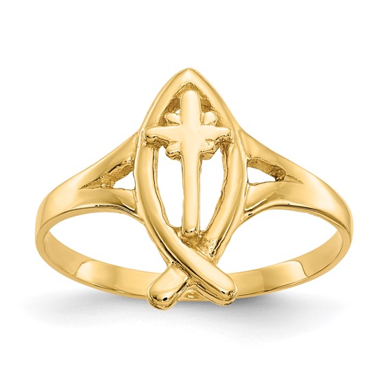 Gold Polished Religious Rings