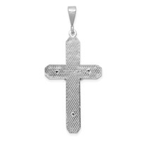 14K White Gold Crucifix Pendant view 4
