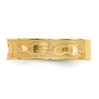 14K Yellow Gold Footprints in the Sand Ring view 4
