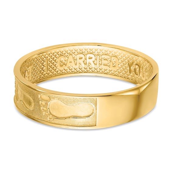 14K Footprints In The Sand Ring