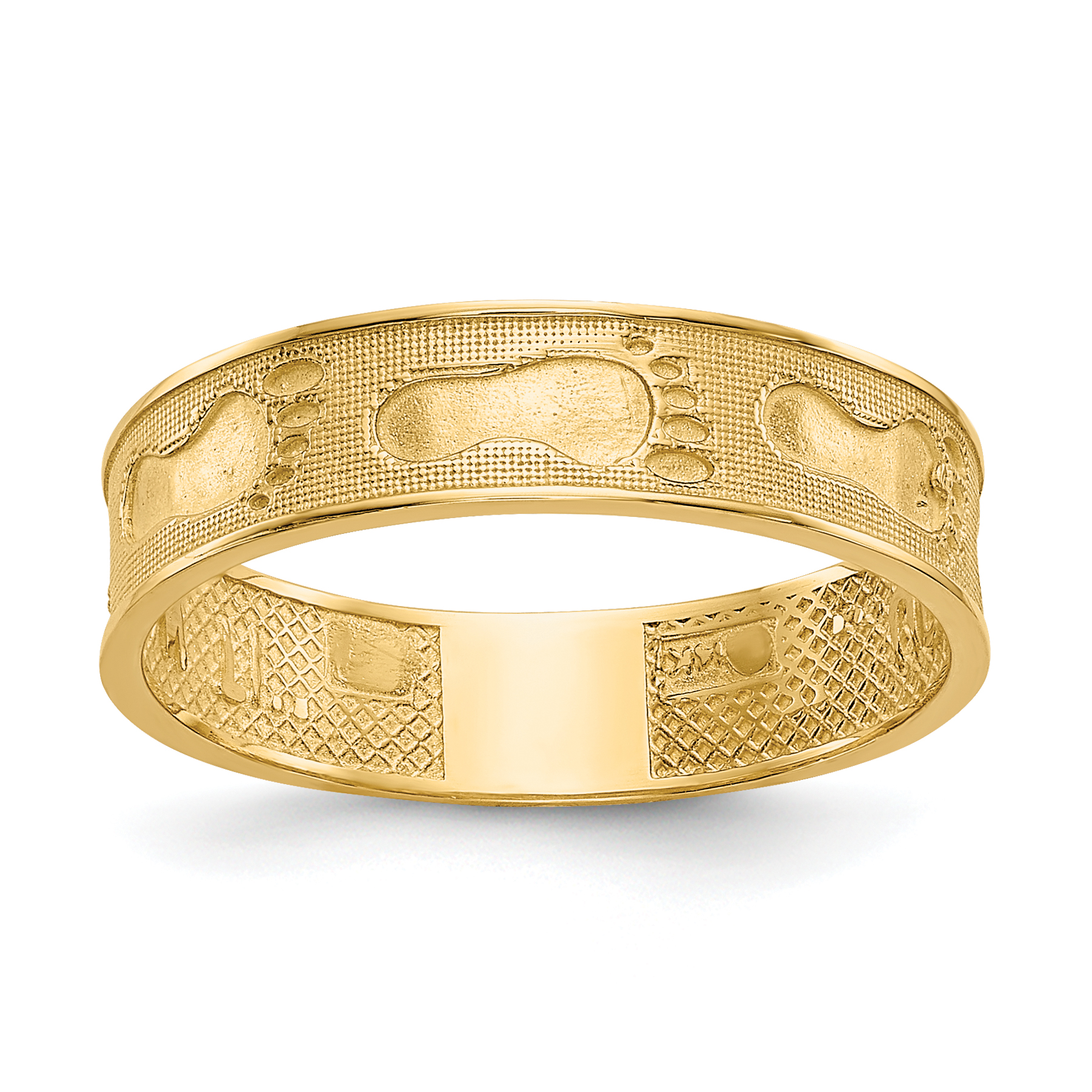 14K Footprints In The Sand Ring (K3953)