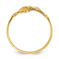14K Diamond-cut Crucifix Ring view 2