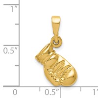 14K Boxing Glove Pendant view 4