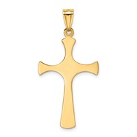 14K and White Rhodium Fancy Cross Pendant view 4