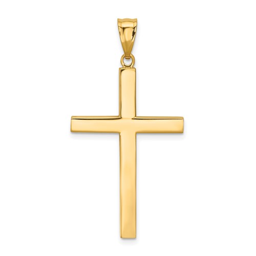 14K Yellow Gold Latin Cross Pendant
