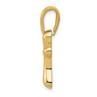 14K Small Freeform Cross view 2