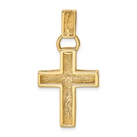 14K Hollow Cross Pendant view 3