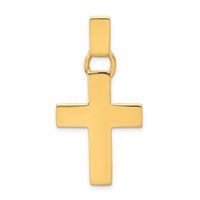 14K Hollow Cross Pendant view 1