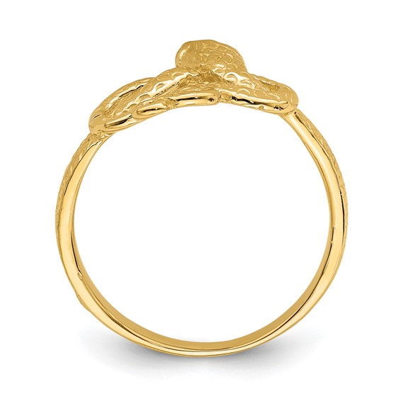 14K Polished Snake Ring