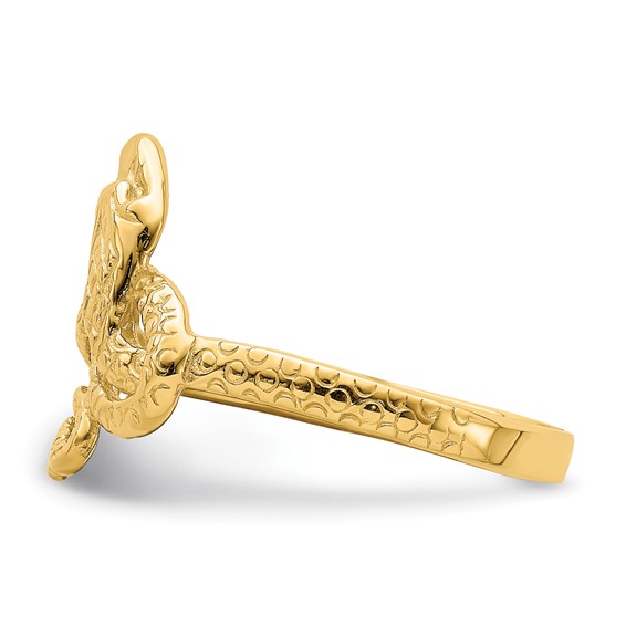 14K Polished Snake Ring