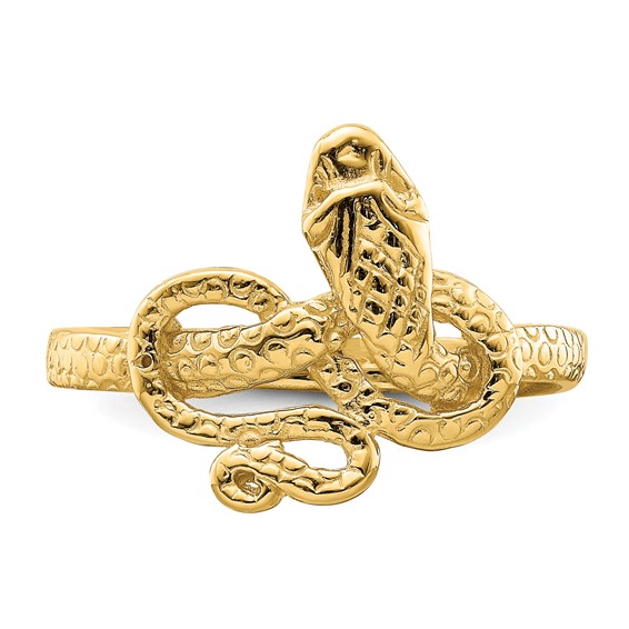 14K Polished Snake Ring