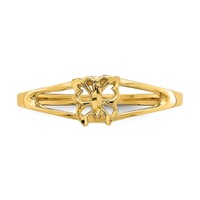 14K Yellow Gold Mini Butterfly Ring view 5