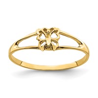 14K Yellow Gold Mini Butterfly Ring view 1