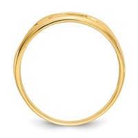 14K Yellow Gold Triple Dolphin Band Ring view 2