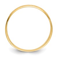 14K Yellow Gold Polished X and Hearts Ring view 2