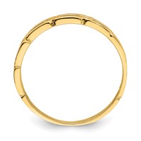 14K Five Chain Link Band Ring view 2