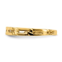 14K Five Chain Link Band Ring view 3