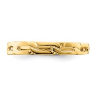 14K Five Chain Link Band Ring view 5
