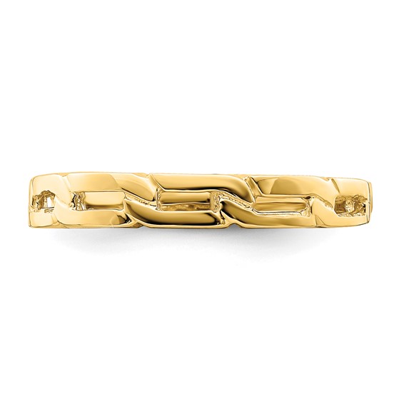 14K Five Chain Link Band Ring