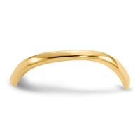 14K Yellow Gold Polished Wave Fashion Thumb Ring view 5