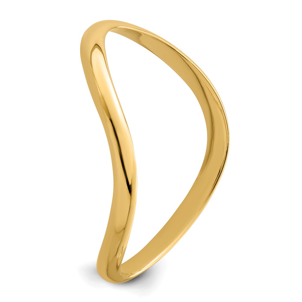 14K Wave Fashion Thumb Ring (K4595)