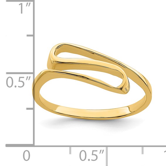 14K Swirl Ring