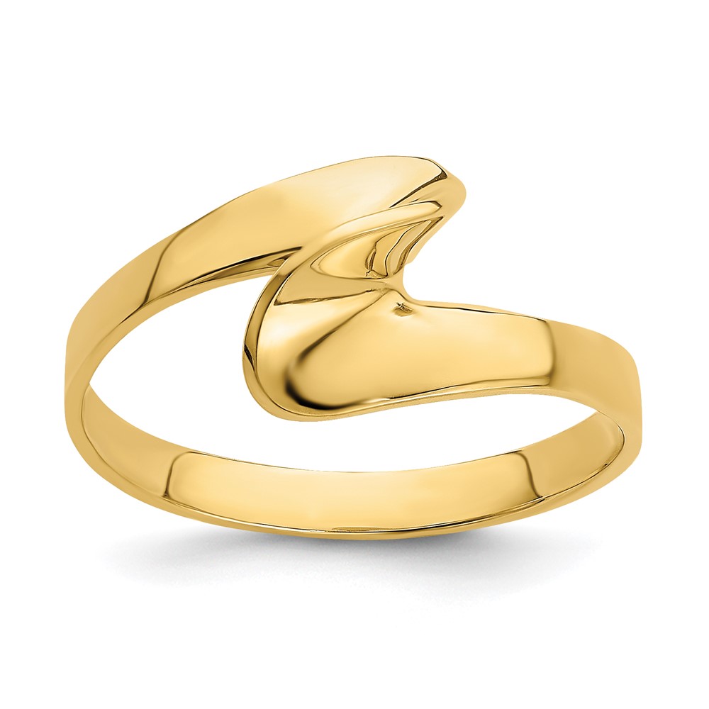 14K Freeform Swirl Ring